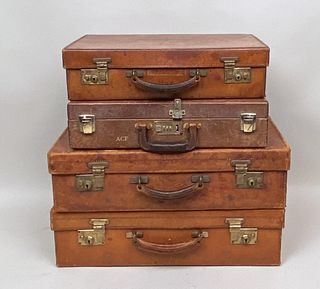 Group Vintage Leather Brooks Brothers Cases