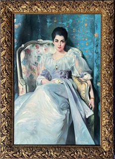 A. Serrure, Portrait of a Lady O/C