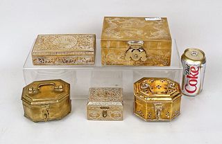 Group Five Brass Boxes