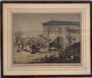 Armand Coussens, Colored Etching