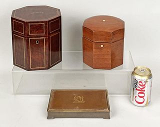 Group Three Gentlemens' Tobacco Boxes