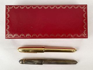 Two Vintage Cartier Pens