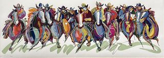 Carrie Fell, Western Riders Colored Litho