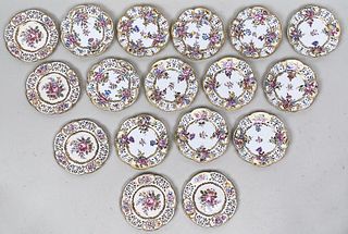 Group Continental Porcelain Small Plates
