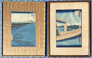 Two Hiroshige Woodblock Prints