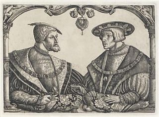 Engraving of Two Hapsburg Rulers