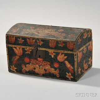 Polychrome Painted Dome-top Box