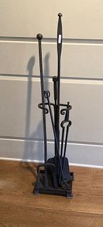 Group Wrought Iron Fireplace Tools