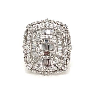 14K Diamond Cocktail Ring