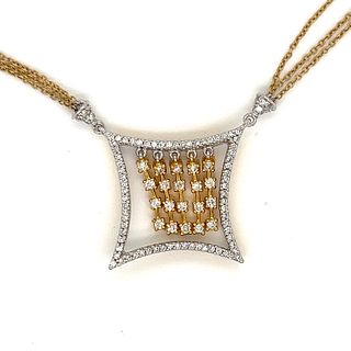 14k Diamond Multi Chain NecklaceÂ 