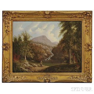 American School, 19th Century      Hunters in a Mountain Landscape