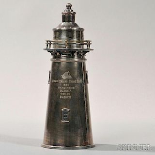 Silver-plated Cocktail Shaker/Trophy Awarded to the Schooner Sachem