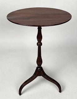 Fine George III Carved Oval Top Candlestand