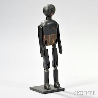 Painted-decorated Articulated Black Figure