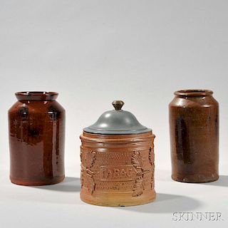 Three Pottery Jars