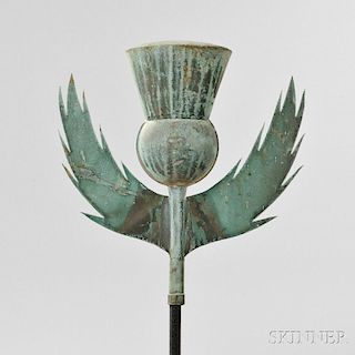 Molded and Sheet Copper Thistle-form Finial