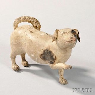 Carved and Paint-decorated Dog