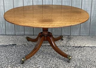 Regency Carved Oval Mahogany Breakfast Table