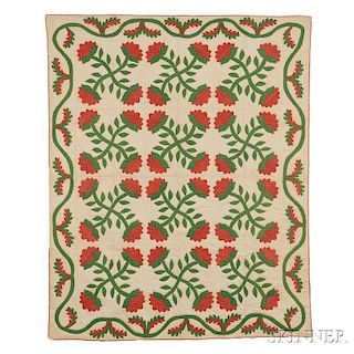 Floral Pattern Cotton Quilt