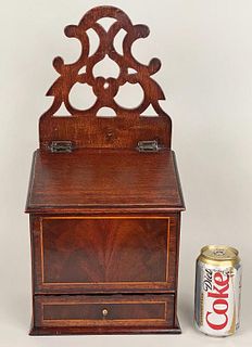 English Inlaid Mahogany Candle Box