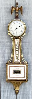 Federal Gilt Mahogany Banjo Clock, S. Willard