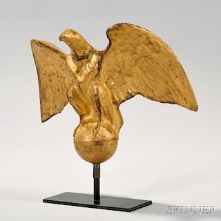 Molded Gilt-copper Eagle Finial