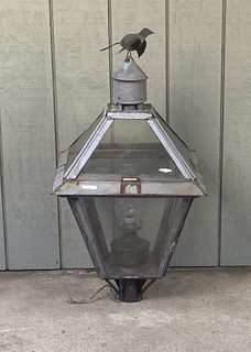 Large Zinc Post Top Lantern