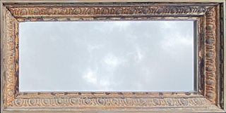Architectural Pressed Tin Overmantle Mirror