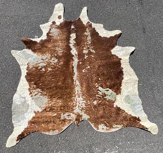 Brown/White Cow Hide Rug