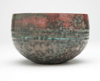 A Beatrice Wood (1893-1998 Ojai, CA) pottery bowl