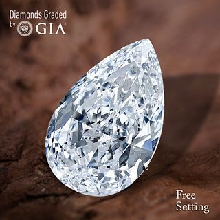 3.53 ct, D/FL, Pear cut GIA Graded Diamond. Appraised Value: $405,900 