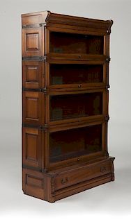 A Globe-Wernicke stacking barrister bookcase