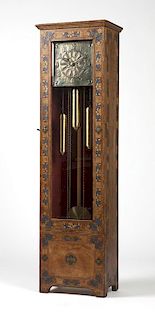 A Kienzle German Arts & Crafts tall-case clock