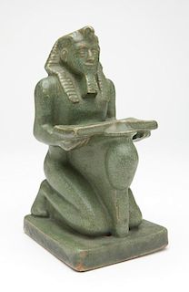 A Fulper Pottery Ramses II figure