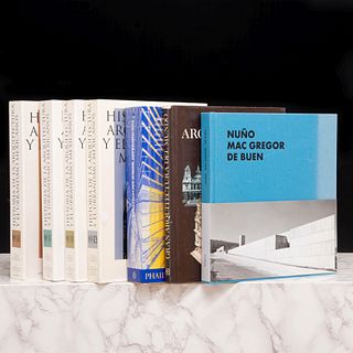 Libros sobre Arquitectura. Historia de la Arquitectura y el Urbanismo Mexicanos / Gran Arquitectura del Mundo. Pzs: 7.