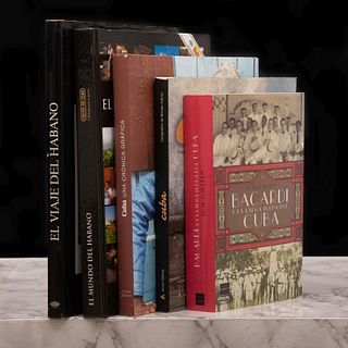 Libros sobre Cuba. El Mundo del Habano / Bacardí y la larga lucha por Cuba / Cuba. Una Crónica Gráfica. Piezas: 5.