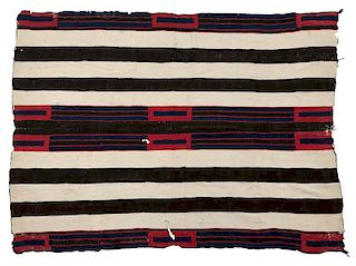 A classic Navajo Second Phase chief's blanket