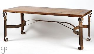 A ranch-style dining table