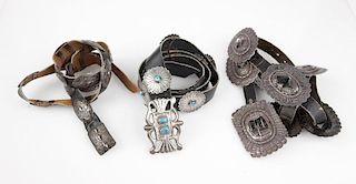 Three Native American belts