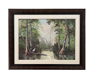 Vintage Nature Painting. Mystery Artist. Signed 