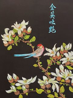 Antique Chinese Print on Cloth