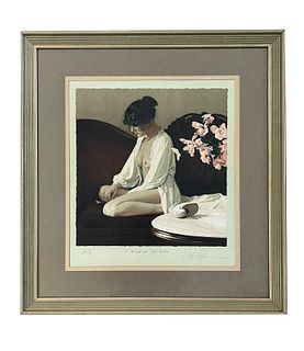 Artist Proof Semi Nude Lithographic - Mystery Artist
