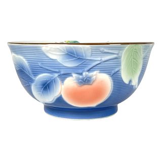 Japanese Nabeshima Hand Painted Peaches Bowl