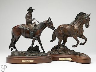 Two Western bronzes, Linda S. Stewart and Joelle Smith