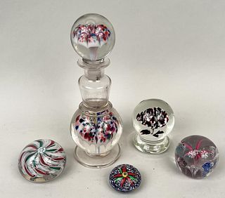 Group Art Glass Paperweights