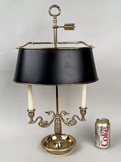 Continental Brass Two-Light Bouillotte Lamp