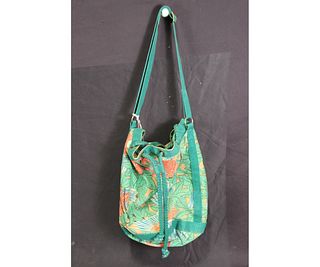 HermÃ¨s Green/Orange/Blue Drawstring Bag