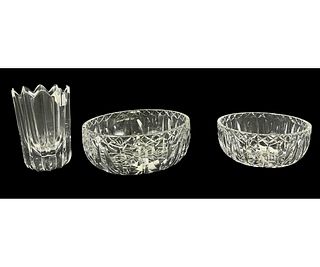 LOT OF THREE WATERFORD CRYSTAL PIECES