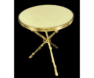 GILT METAL ACCENT TABLE
