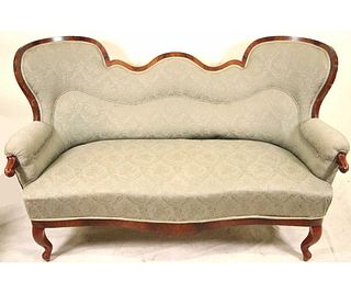 ANTIQUE VICTORIAN UPHOLSTERED SOFA
